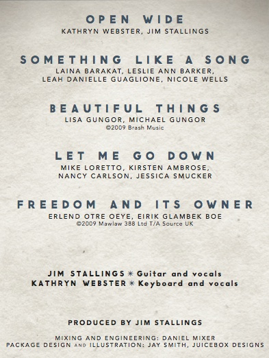 The Listening Wall Live EP Song List