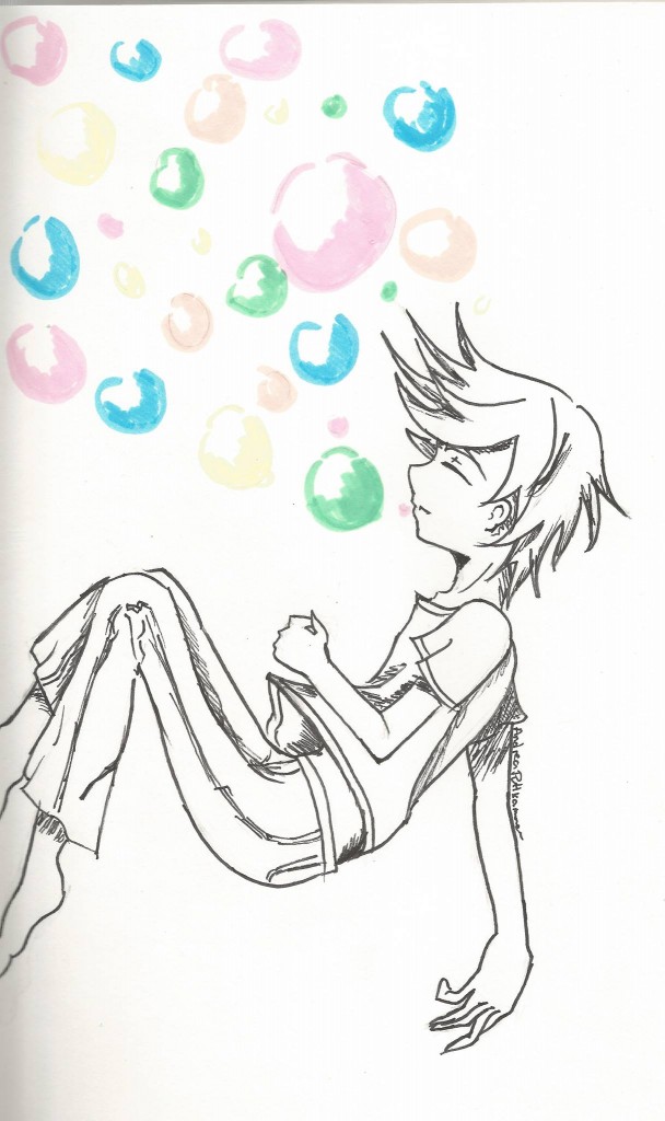 As she heard The Listening Wall sing 'Let Me Go Down' Andrea Puttkammer created this beautiful drawing!