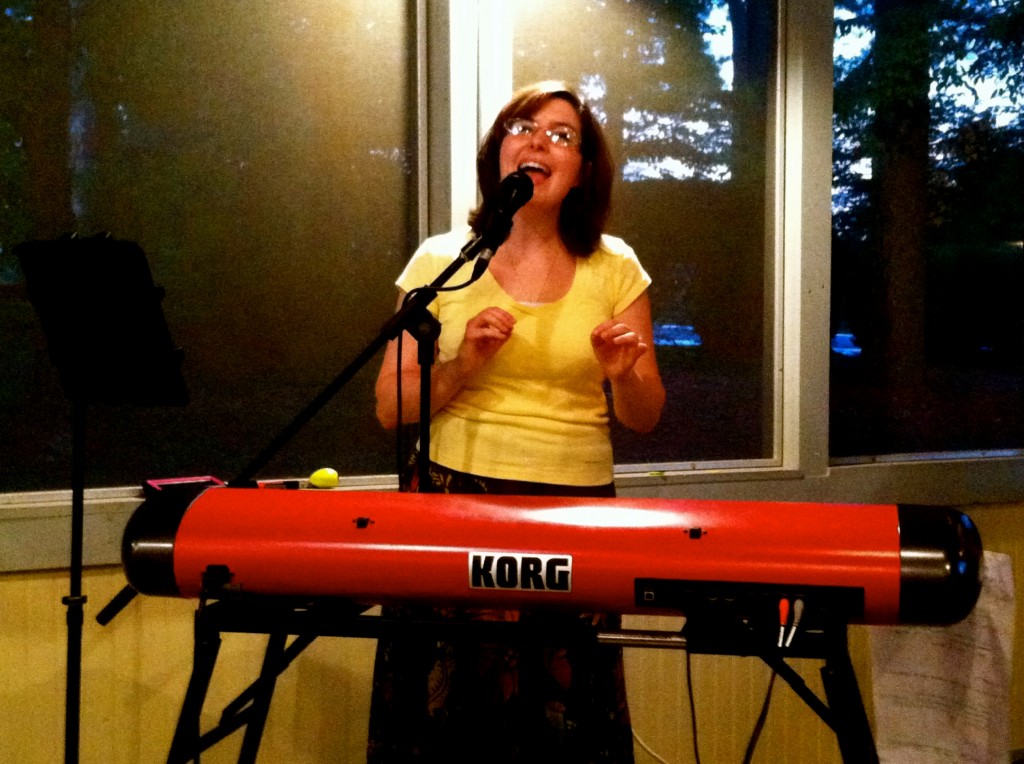 Kathryn played the Korg SV-1 for the first time at this concert. BEAUTIFUL!